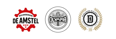 Logo's van WTC de Amstel, ASC Olympia, DTS